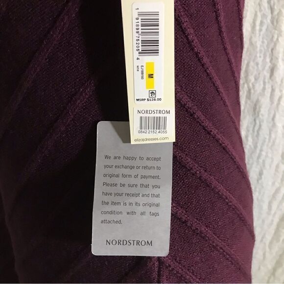 Eliza J Plum Sweater Dress Size M - Picture 12 of 13